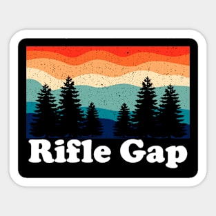 Vintage Rifle Gap Colorado Forest Camping Sticker